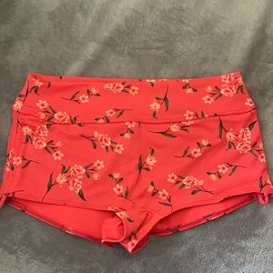 Pink swim to gym shorts